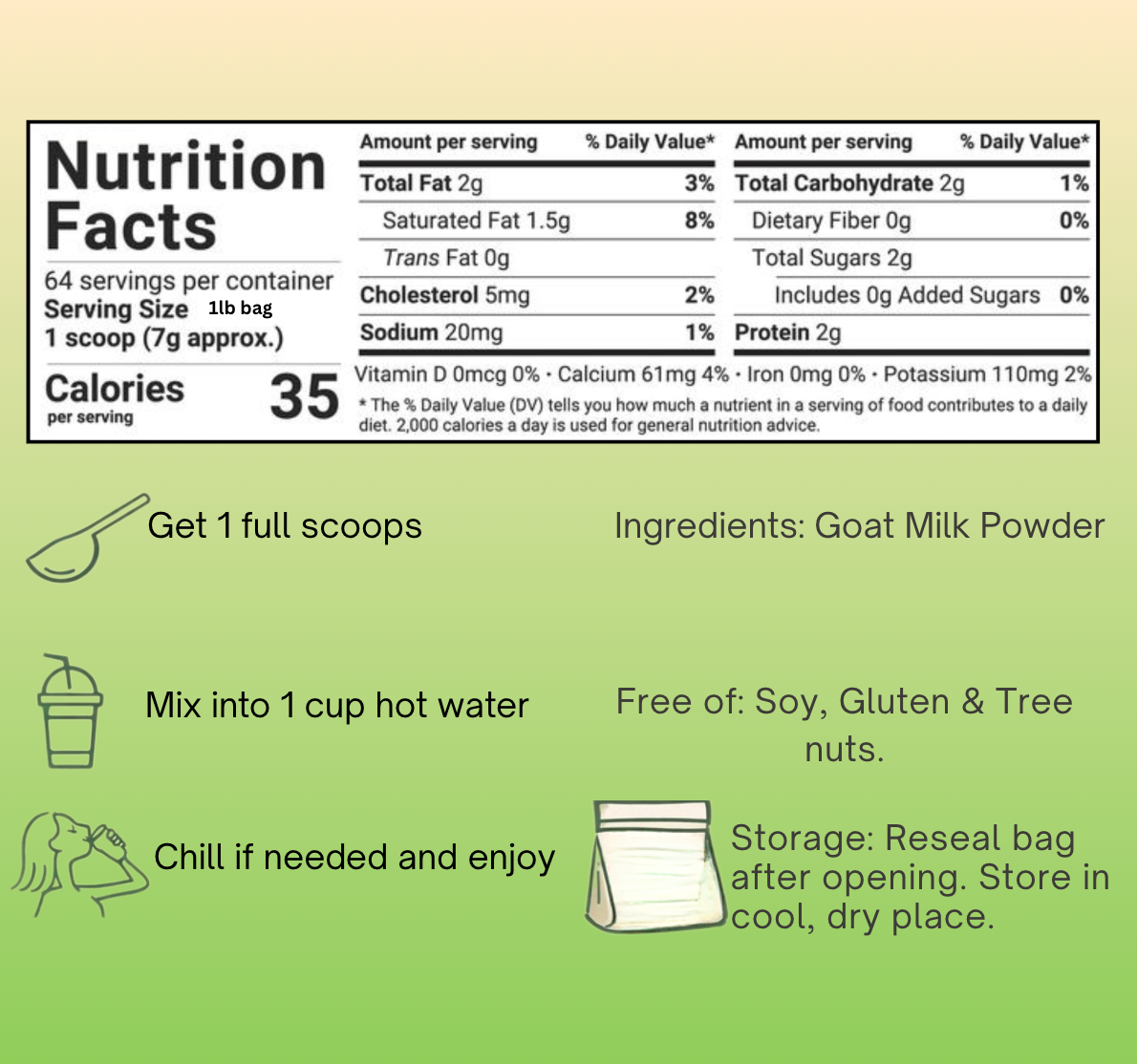 Goat Milk Daily Wellness Powder