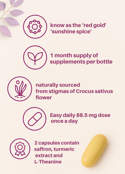 EveryEase Saffron+ Natural Balance, Calm & Focus