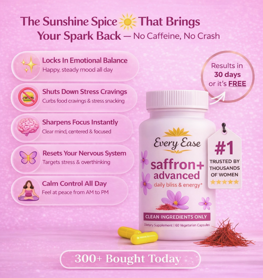 EveryEase Saffron+ Natural Balance, Calm & Focus